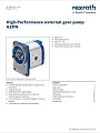 High-Performance external gear pump AZPN